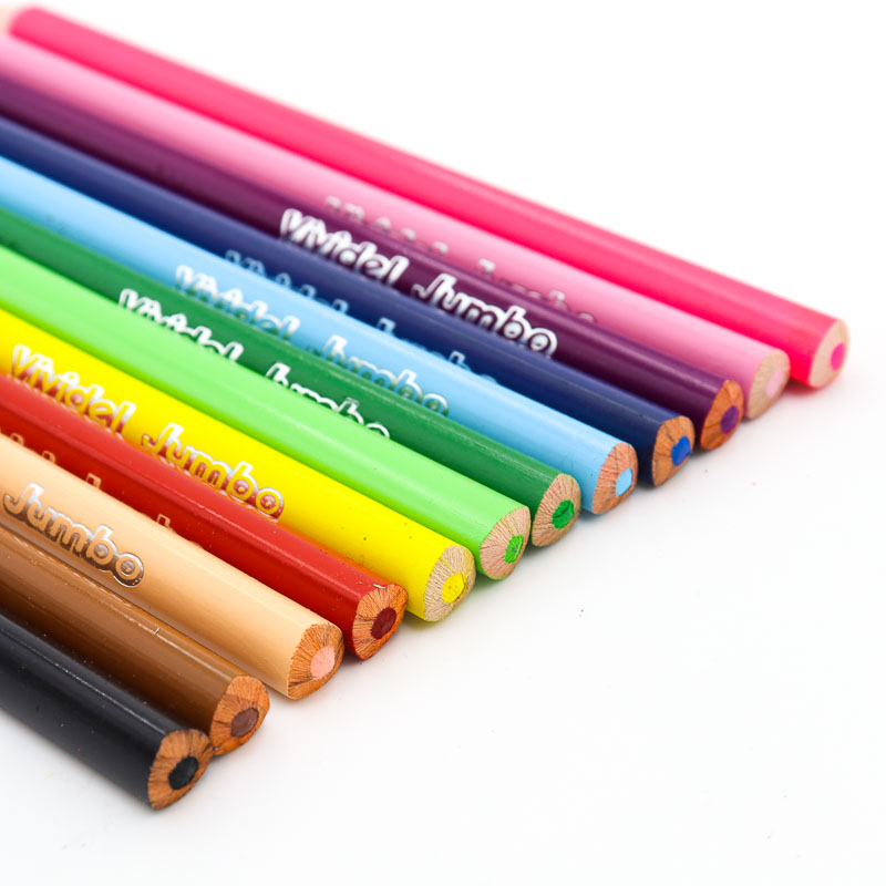 Lapices De Colores Vividel Triangular Jumbo 12pz 
Preescolar