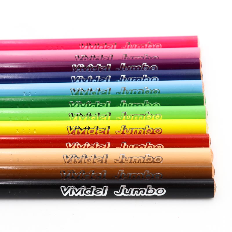 Lapices De Colores Vividel Triangular Jumbo 12pz 
Preescolar