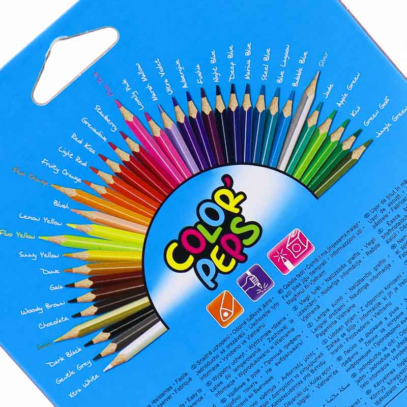 Lapices De Colores Maped Triangulares 36pzas Colorpeps