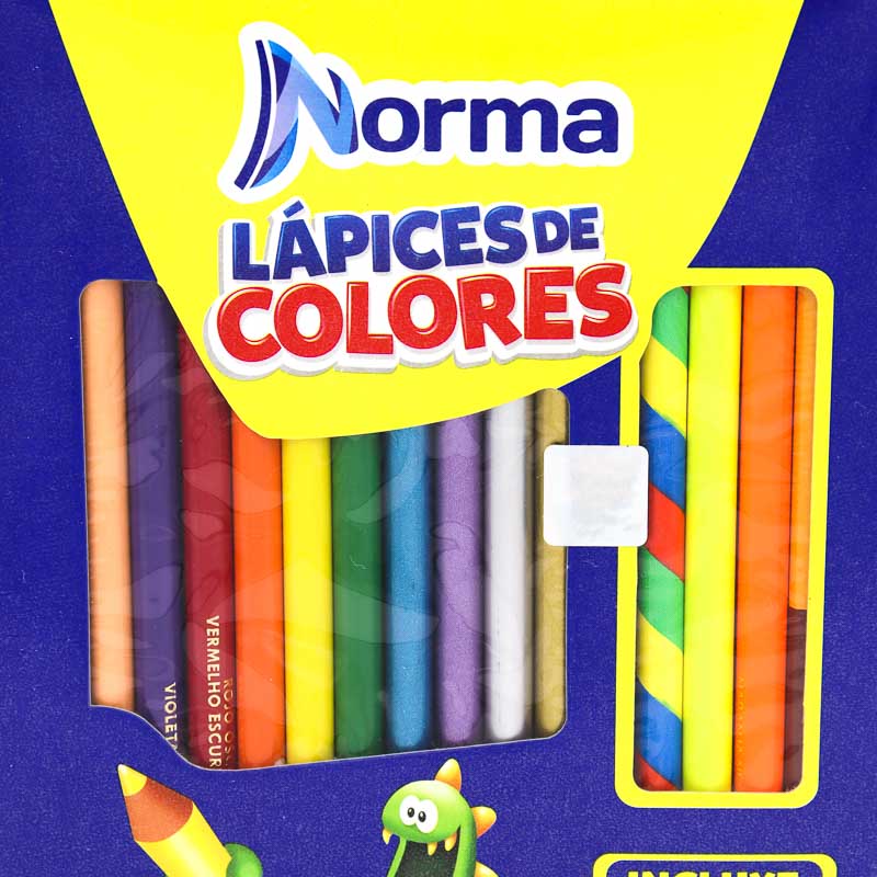 Lapices De Colores Norma Redondos 24+4 Regalo