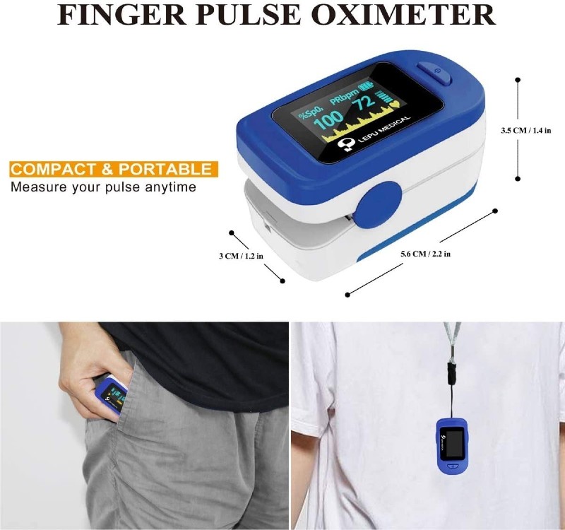 Oximetro De Pulso Adulto Pediatrico Medico De Lujo Digital