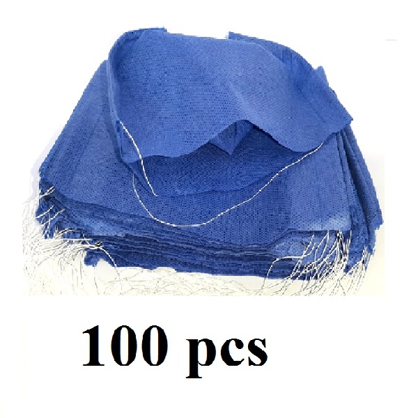 100 pcs guantes latex + Cubrebocas 100 piezas doble capa