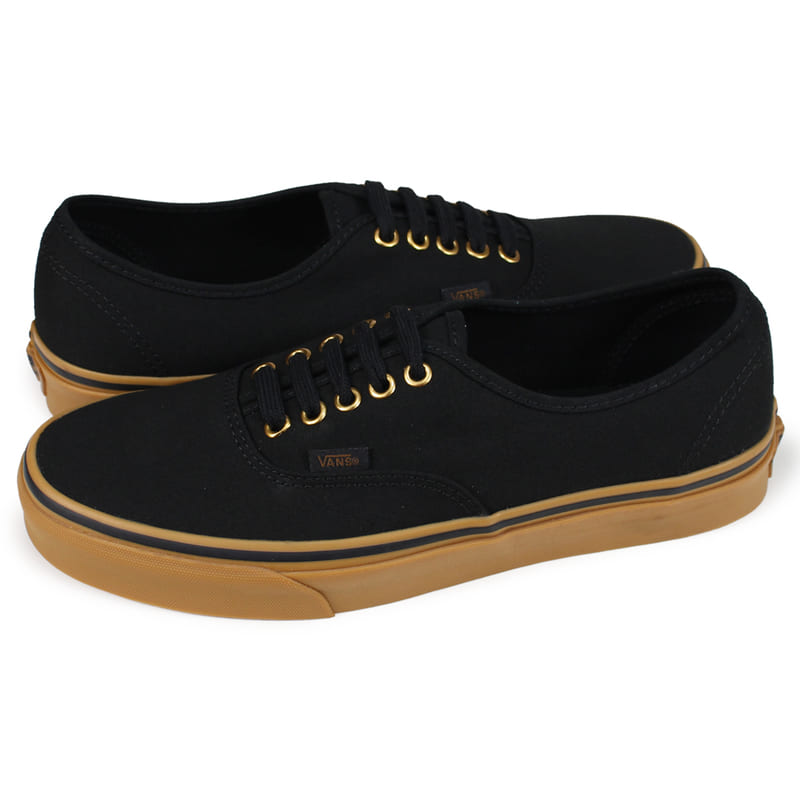 black leather vans with gold zipper