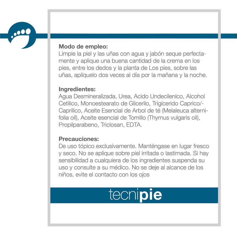 Tecnipie Crema Antibacterial para Uñas de los Pies