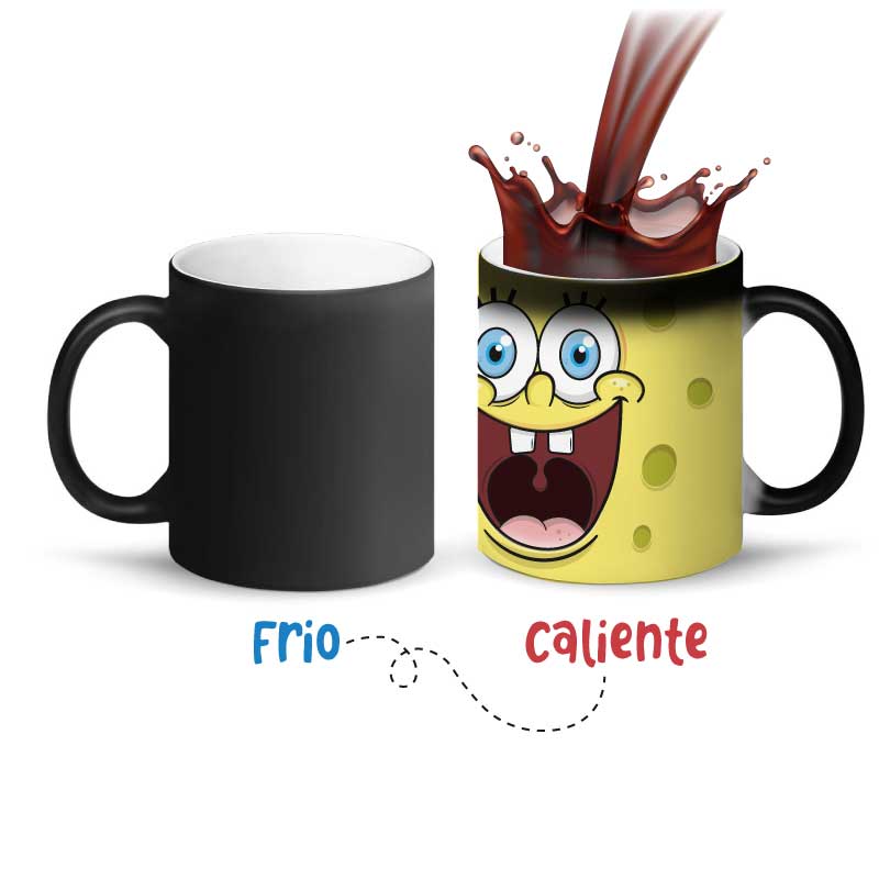 SET 3 TAZAS MAGICAS 11 OZ, BOB ESPONJA HEROE SHOP