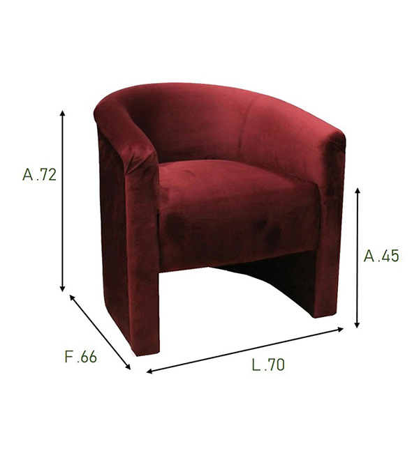 SILLON INDIVIDUAL modelo MORGANA  marca POLTRONE