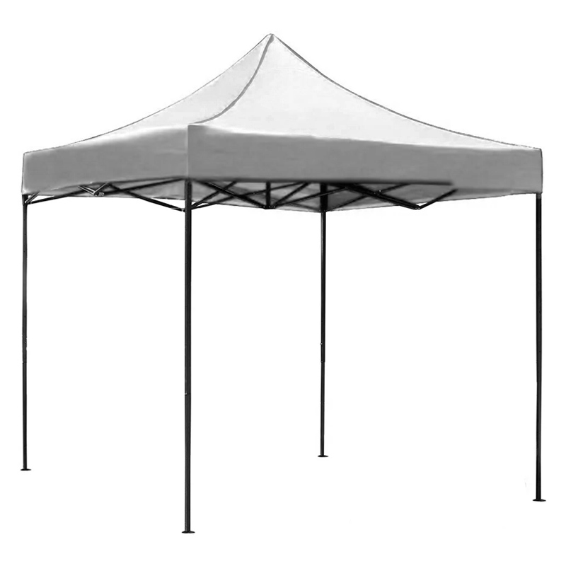 Carpa 2x2 Toldo Plegable Lona Blanca Impermeable Exterior Jardin
