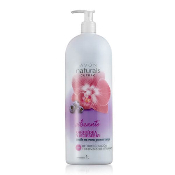 Avon Naturals Loción en Crema para el Cuerpo Orquídea y Blueberry