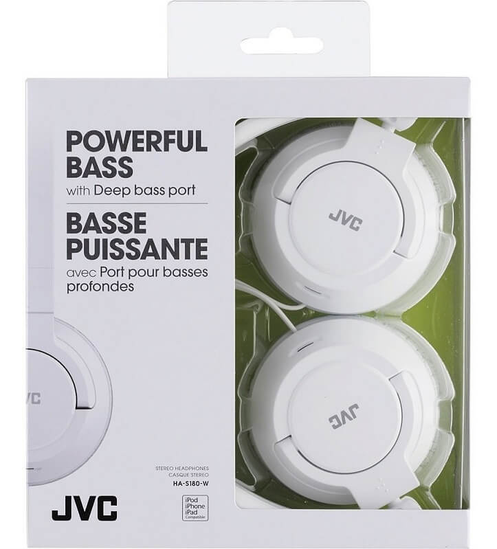 Audifonos De Diadema JVC HAS180W  On-Ear Blancos