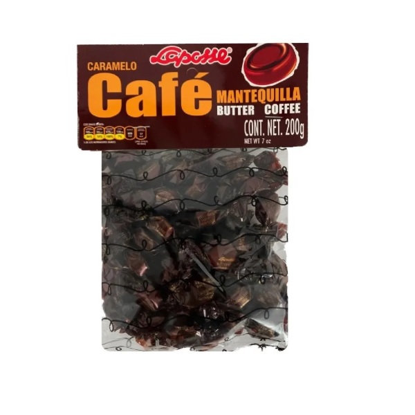 Caramelo Macizo Laposse Sabor Café Mantequilla 200g