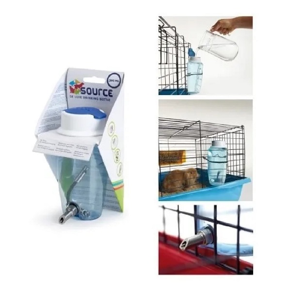 Botella Bebedero Válvula Antigoteo Tapón P/ Rellenar 600ml