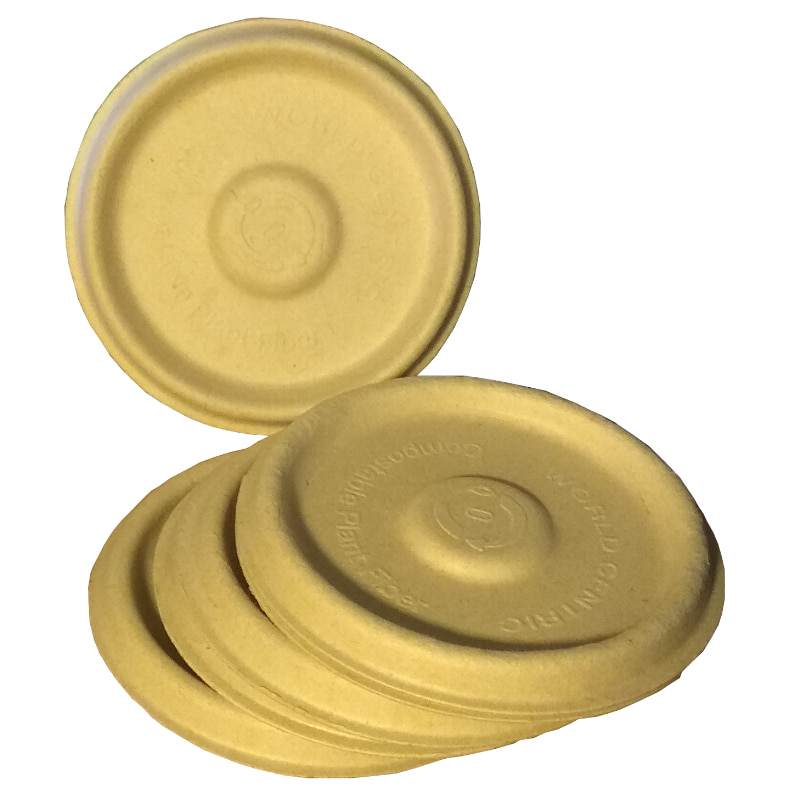 50 Copas / Vasos Souffle Con Tapa 5 Oz. Biodegradable Bagazo Trigo