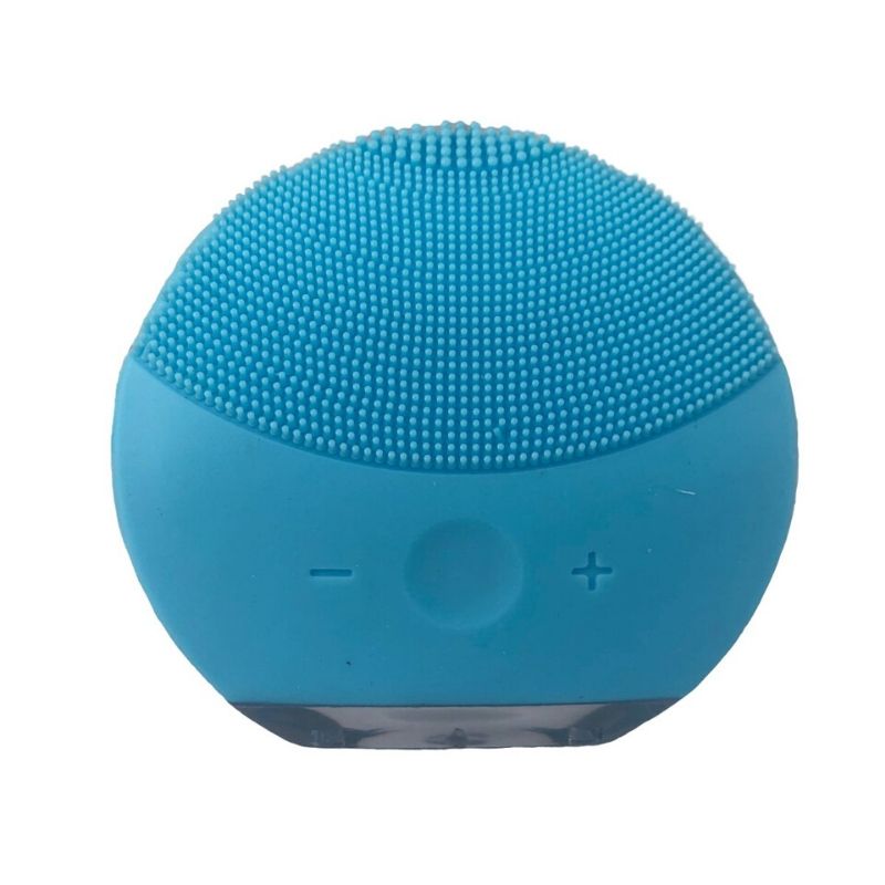 LBP, Limpiador Facial, Eléctrico, Esponja Limpiadora de Silicón, con Vibración, Cepillo para Exfoliación Suave, Limpieza sónica, Recargable USB, Color Rosa, Azul, Magenta