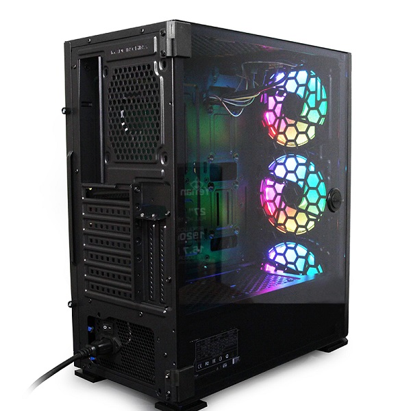 Gabinete Gamer Yeyian Hollow 2500 Negro Atx Sin Fte Ngro Ygh-49703