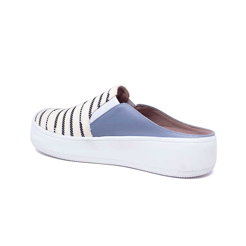Tenis De Plataforma Vida Leve Para Mujer Color Lona Azul