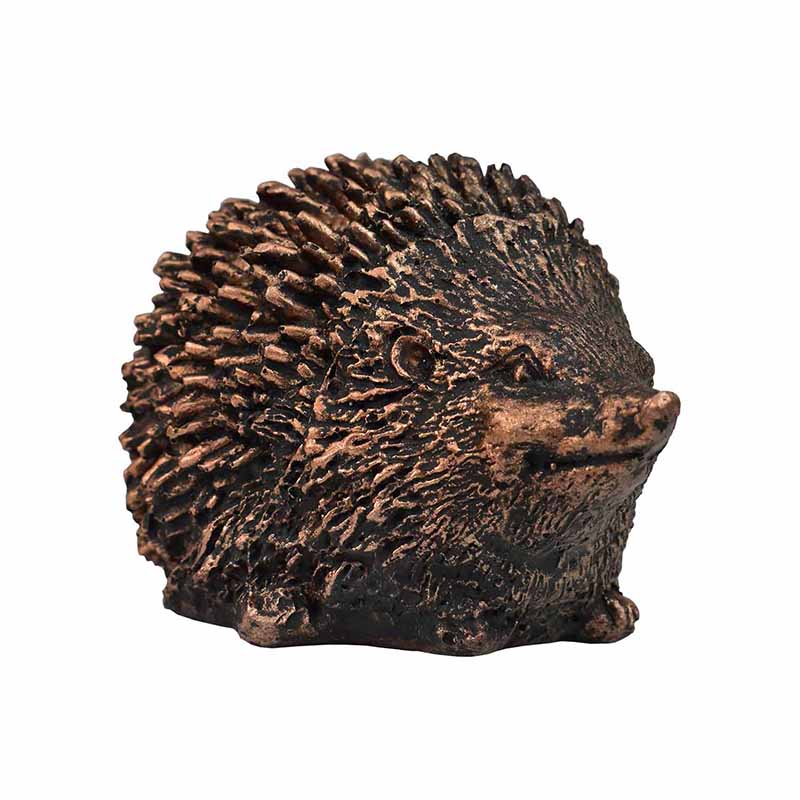 Figura de Erizo Color Bronce Hecho de Poliresina DMA-1021BR