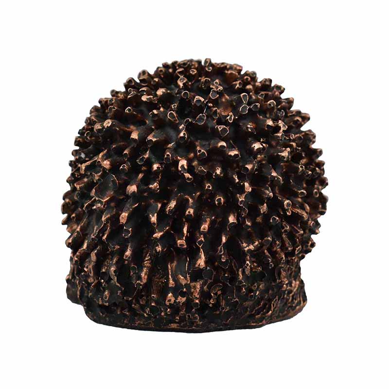 Figura de Erizo Color Bronce Hecho de Poliresina DMA-1021BR