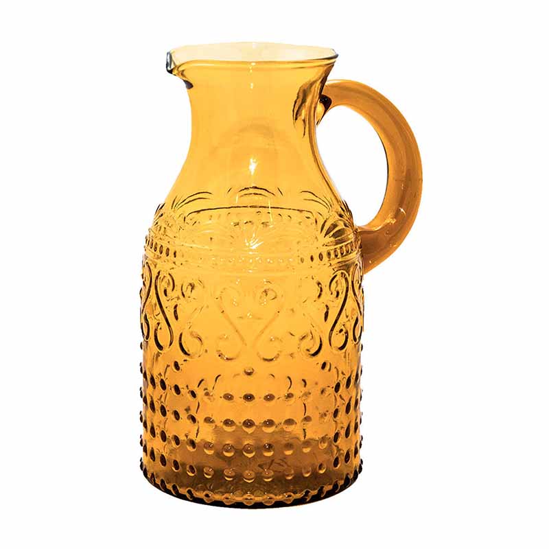 Jarra De Cristal Glance Color Amarillo Ãmbar De 750ml T110403AM