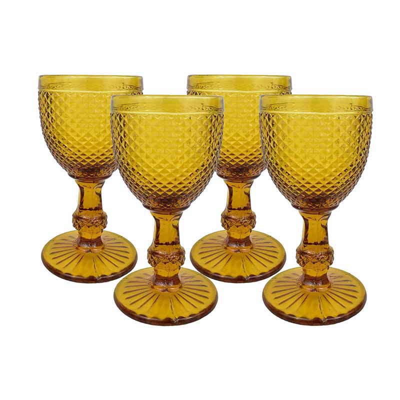 Copas de Cristal Diamante Ãmbar 315 ml T130601AM