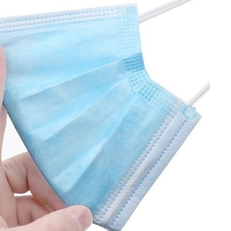 Cubrebocas Tricapa Termosellado Con Filtro, Tapabocas, Mascarilla Plisado, con Certificación FDA y CE, 3 Capas para Mayor Protección, Desechable, Color Azul