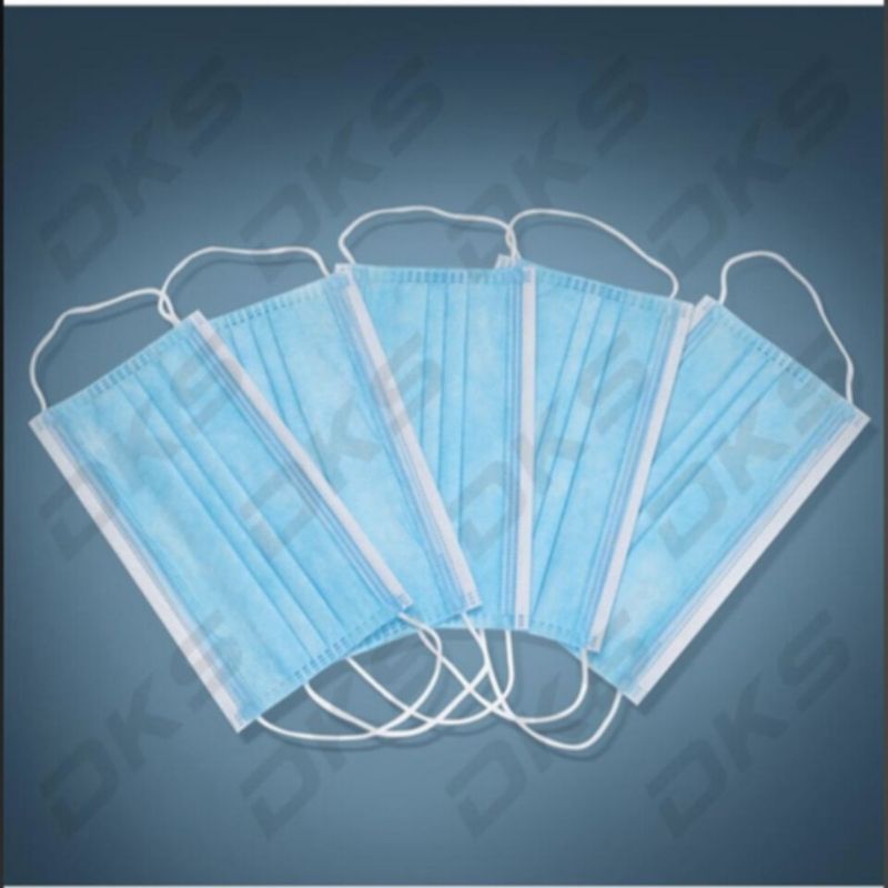 Cubrebocas Tricapa Termosellado Con Filtro, Tapabocas, Mascarilla Plisado, con Certificación FDA y CE, 3 Capas para Mayor Protección, Desechable, Color Azul