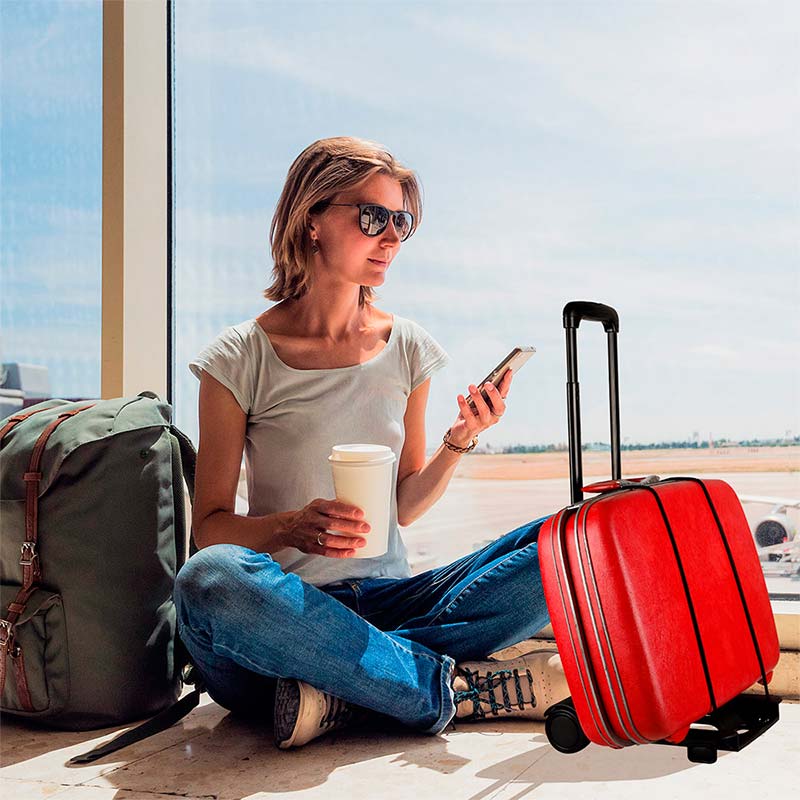 Carrito Plegable para Equipaje Con Mango Ergonómico Redlemon.
