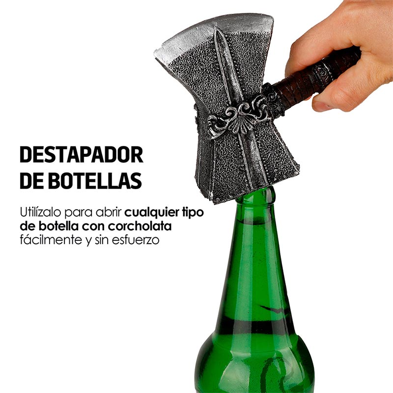 Destapador de Botellas En Forma de Hacha Sin Filo Redlemon.
