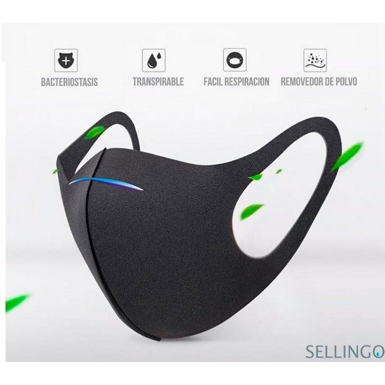 Cubre Bocas De Neopreno 2m , Ergonomico , Deportivo, Ajuste Nasal 