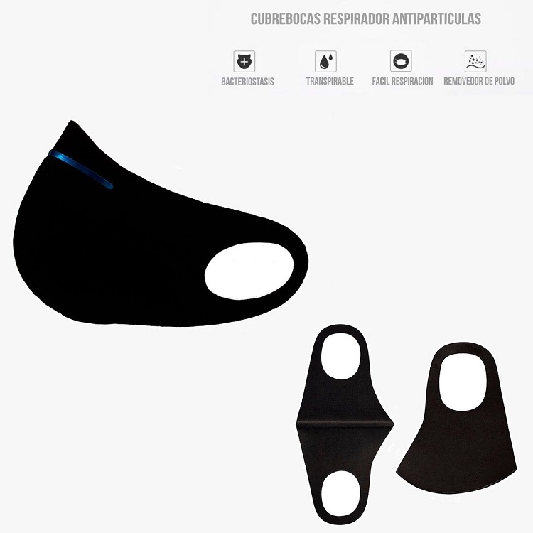 Cubre Bocas De Neopreno 2m , Ergonomico , Deportivo, Ajuste Nasal 