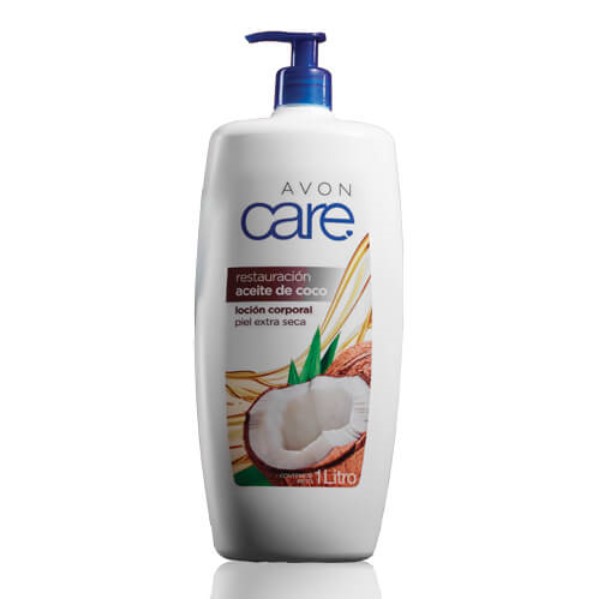 Avon Care Restauración Aceite De Coco Loción Corporal para Piel Extra Seca 1 L.