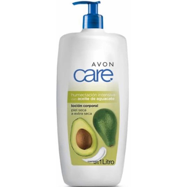 Avon Care Humectación Intensiva con Aceite de Aguacate Crema Corporal para Piel Seca a Extra Seca 1 L.