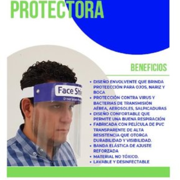 Paquete 3 Mascaras Protectoras Facial Cubre Boca, Ojos y Nariz