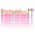 Kit De 20 Brochas De Maquillaje Profesional Sellingo Colors Pink