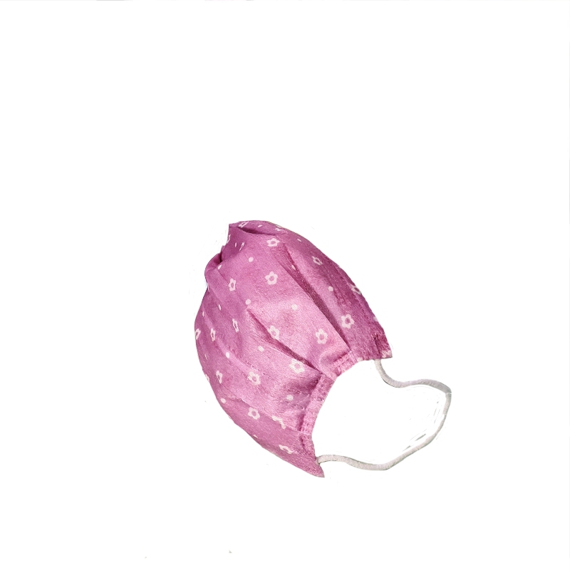 Cubrebocas infantil tricapa termosellado rosa 25 pzs.