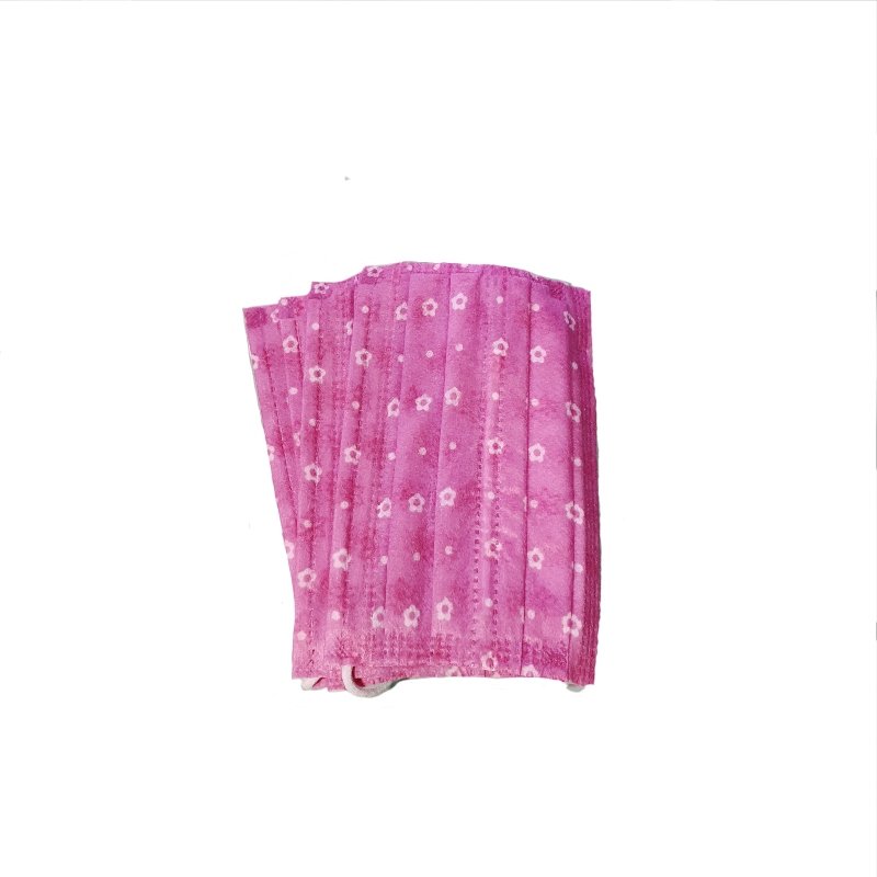 Cubrebocas infantil tricapa termosellado rosa 25 pzs.