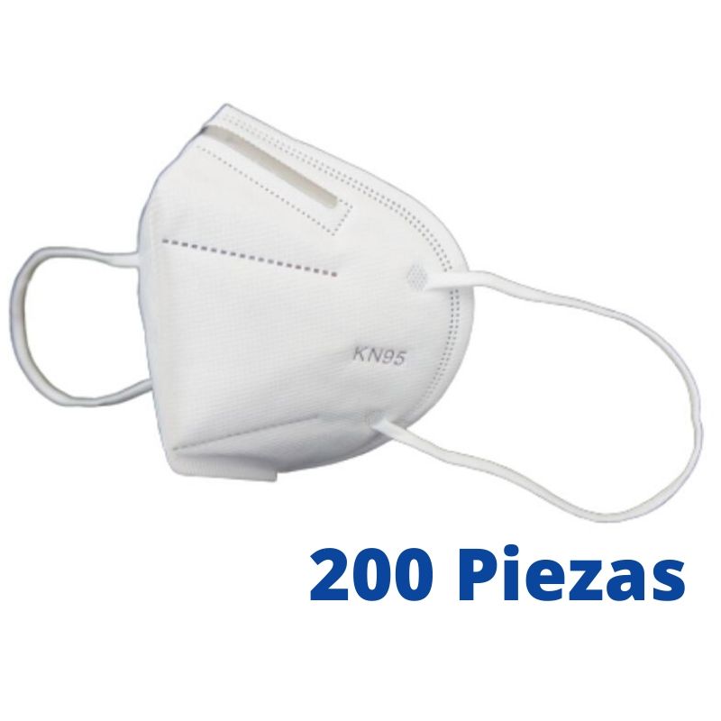 200 Pz, Cubrebocas, Mascarilla, Tapabocas N95, KN95 con Certificación FDA USA, CE ECM. 