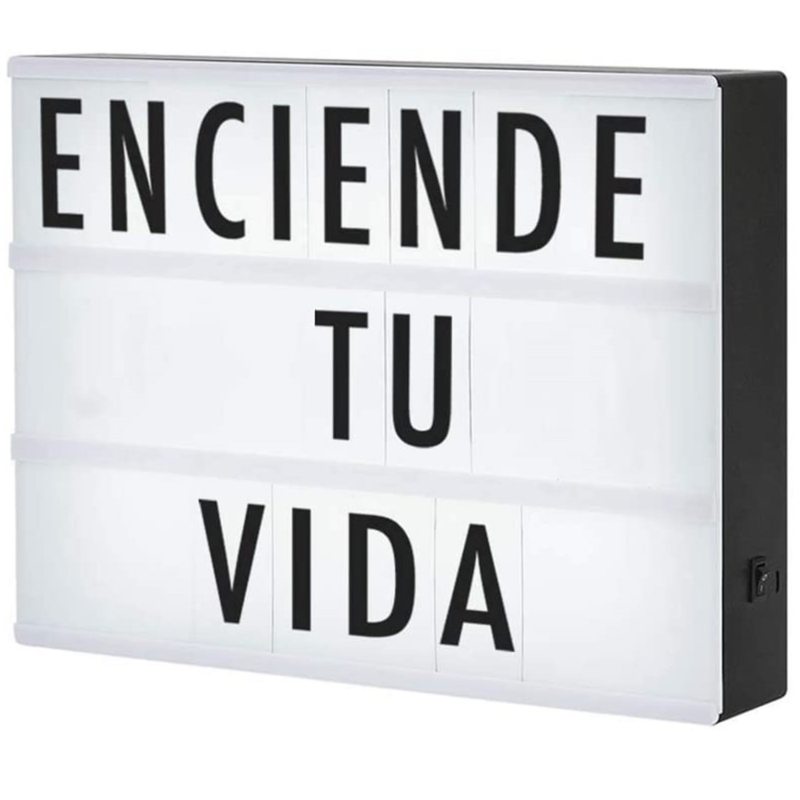 Letrero Luminoso Led Tipo Cine, Cartelera Vintage Retro Ilum