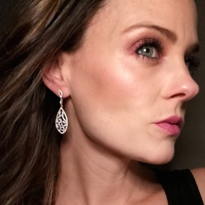 Aretes Fiesta-Baño de Oro 18K