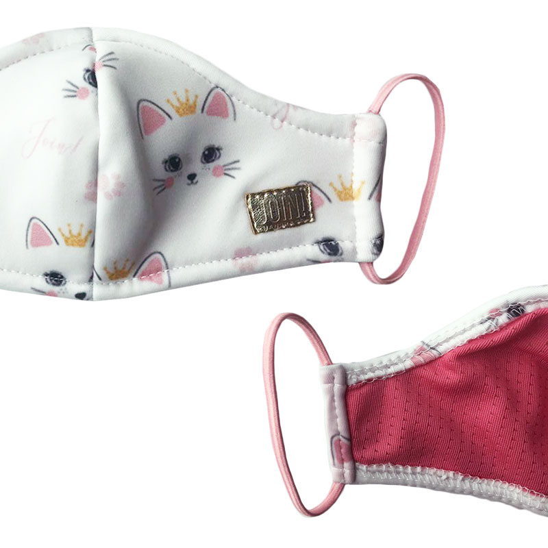 Cubrebocas mascarillas NATURE GARTEN ANTI-MICROBIANAS CON FIBRA DE PLATA INFANTIL (2x NIÑA) 