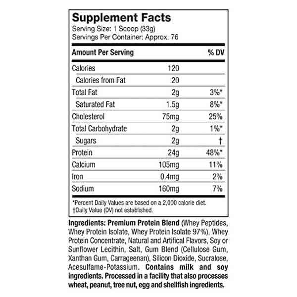 Nitro Tech Whey Gold Cookies and Cream 5.5 lb (76 srvs)