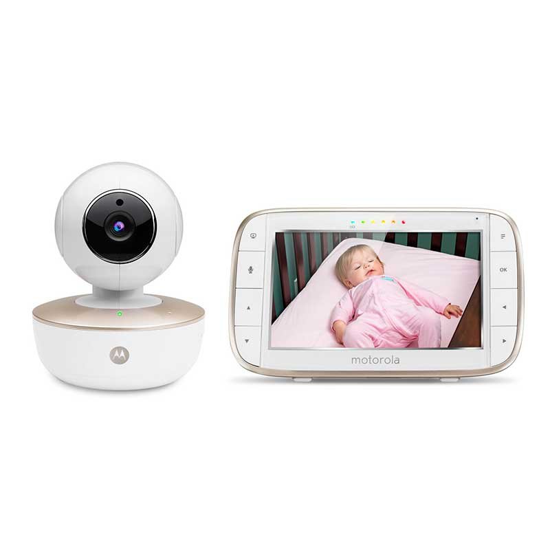 Monitor de video  Wi Fi para bebé  portátil , giratorio con visualización en smartphones y pantalla para el padre  motorola MBP 855