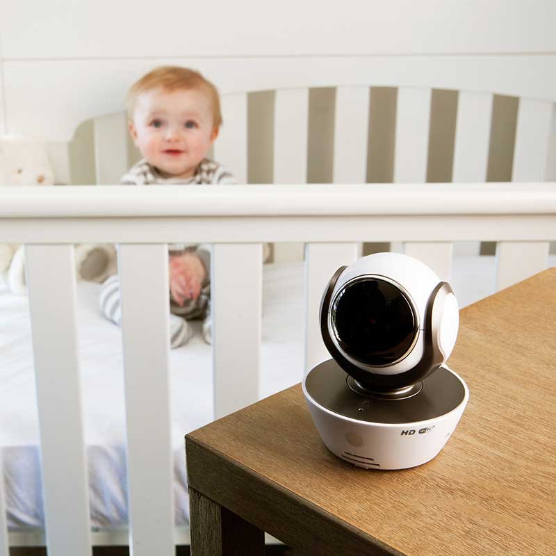 Monitor  de video Wi Fi para bebé giratorio con visualización en smartphones y pantalla para el padre   motorolaMBP 853