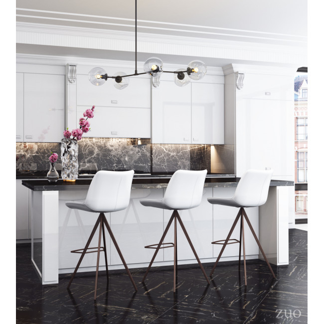 Banco para Bar Aki Blanco/Nuez - Kessa