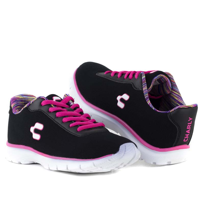 TENIS DE DAMA MARCA CHARLY 1042073 NEGRO