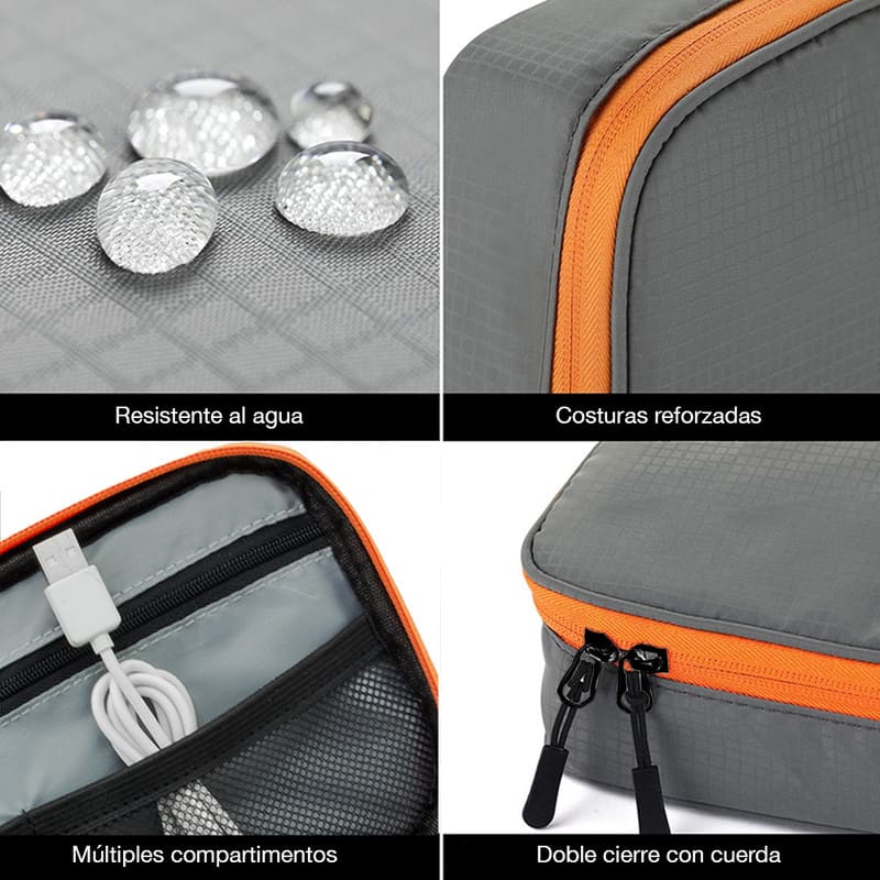 Redlemon Estuche para Accesorios Compartimentos Portátil Resistente