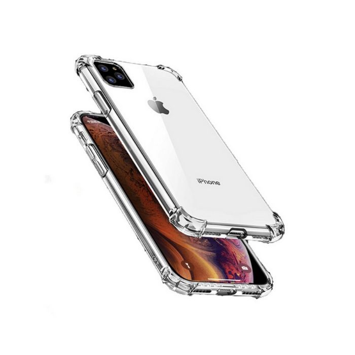 Mica + Funda iPhone 11 Pro Max Uso Rudo Transparente