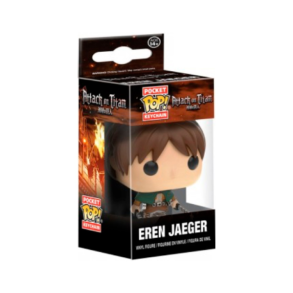 Pocket Pop Keychain   Attack On Titan   Eren Jaeger.