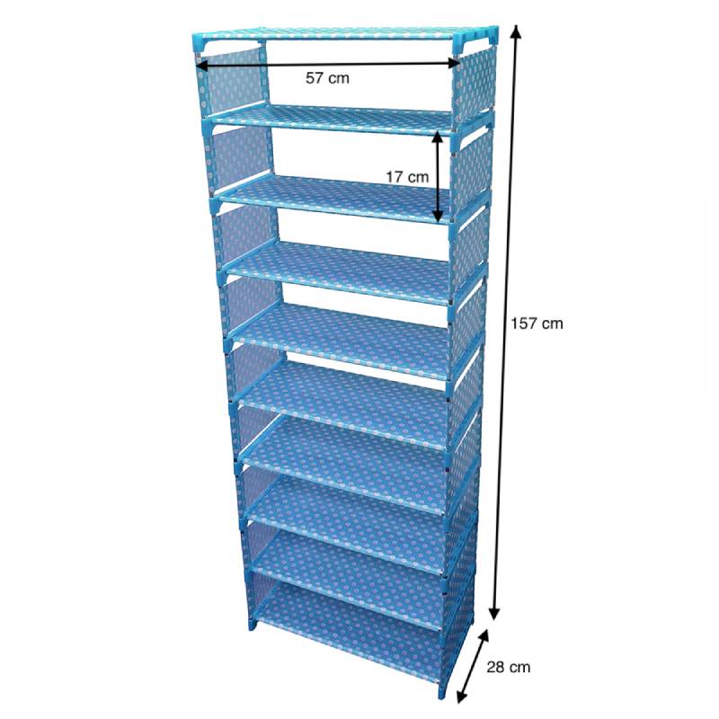 Rack Zapatera Zapatero Librero Moderna Organizador Zapatos AZUL