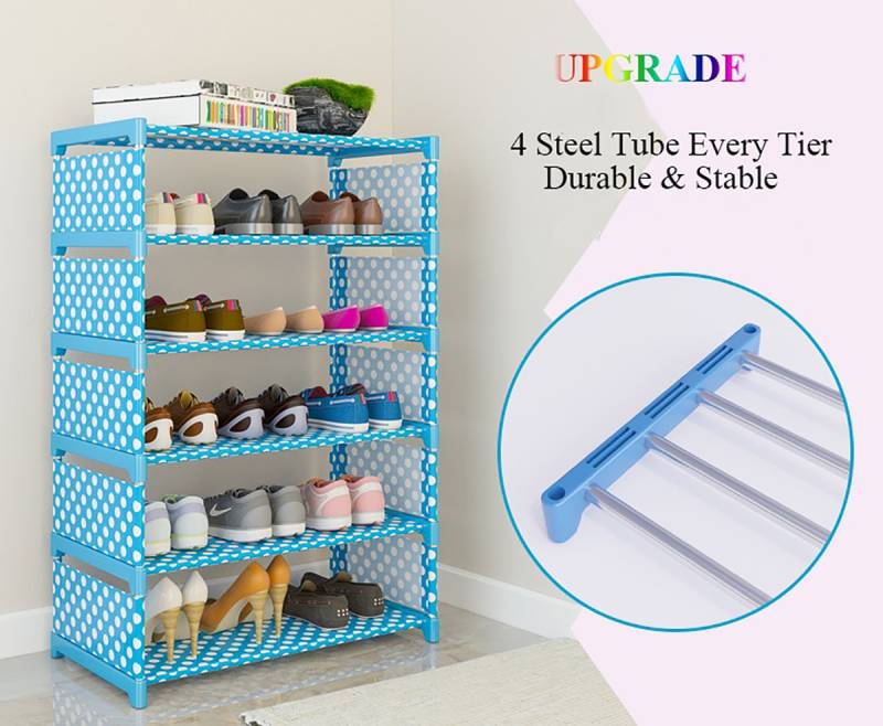 Rack Zapatera Zapatero Librero Moderna Organizador Zapatos AZUL