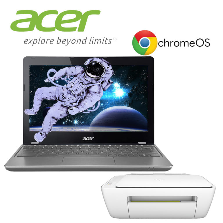 Laptop Acer Chromebook 11 C740-C4XK - 11.6" - Celeron 3205U - 2GB - 16GB SSD + Impresora